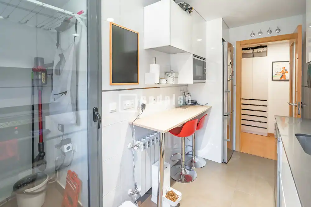 Kitchen of Flat for rent in Getafe  with Air Conditioner, Heating and Private garden