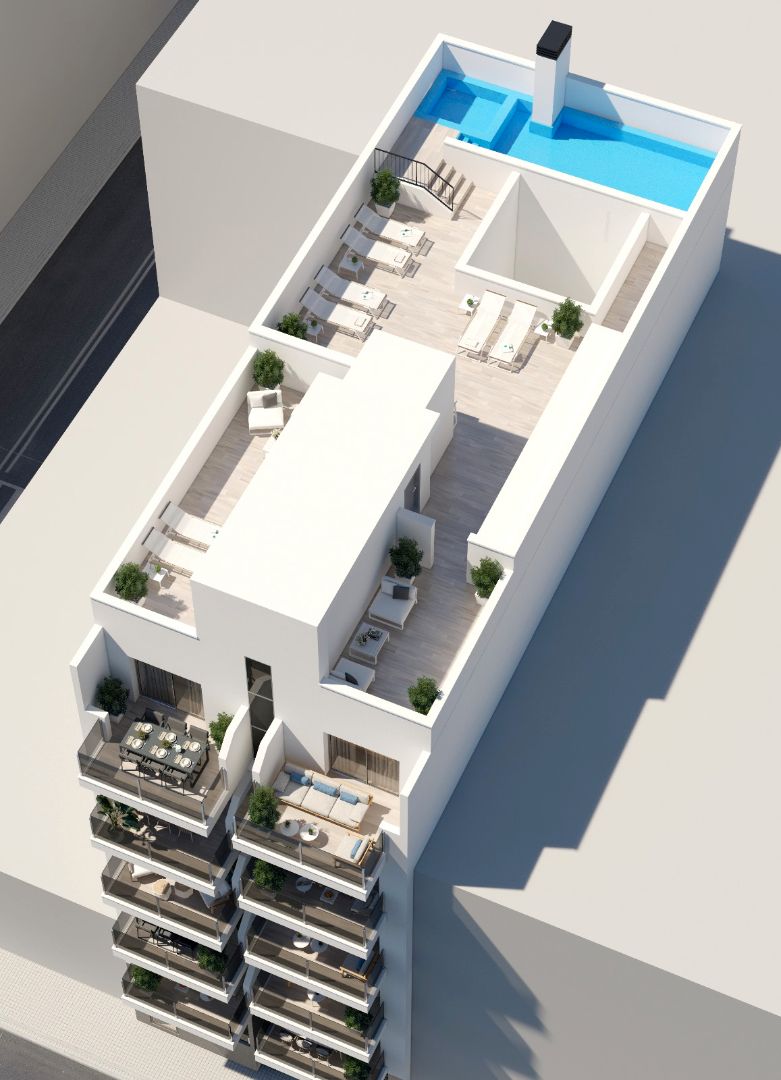 Terrace of Flat for sale in Torrevieja  with Air Conditioner, Heating and Private garden