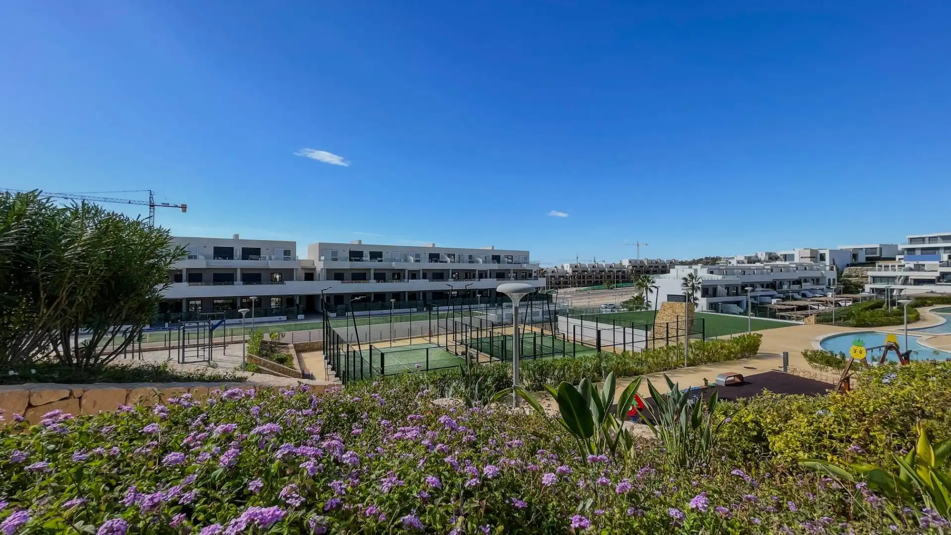 Außenansicht von Dachboden zum Verkauf in Finestrat mit Klimaanlage, Terrasse und Möbliert