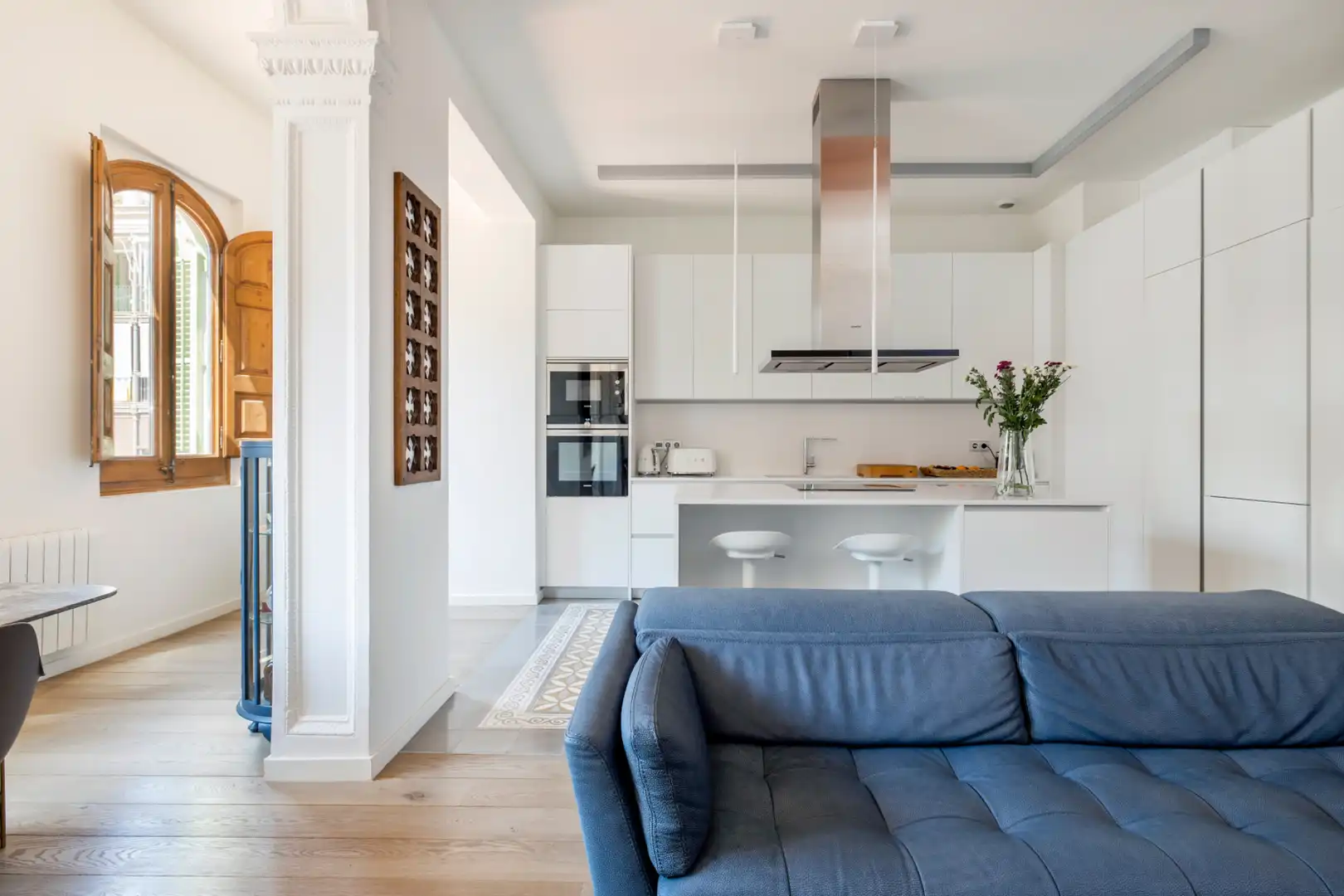 Kitchen of Apartments for rent in Barcelona  with Air Conditioner, Heating and Terrace