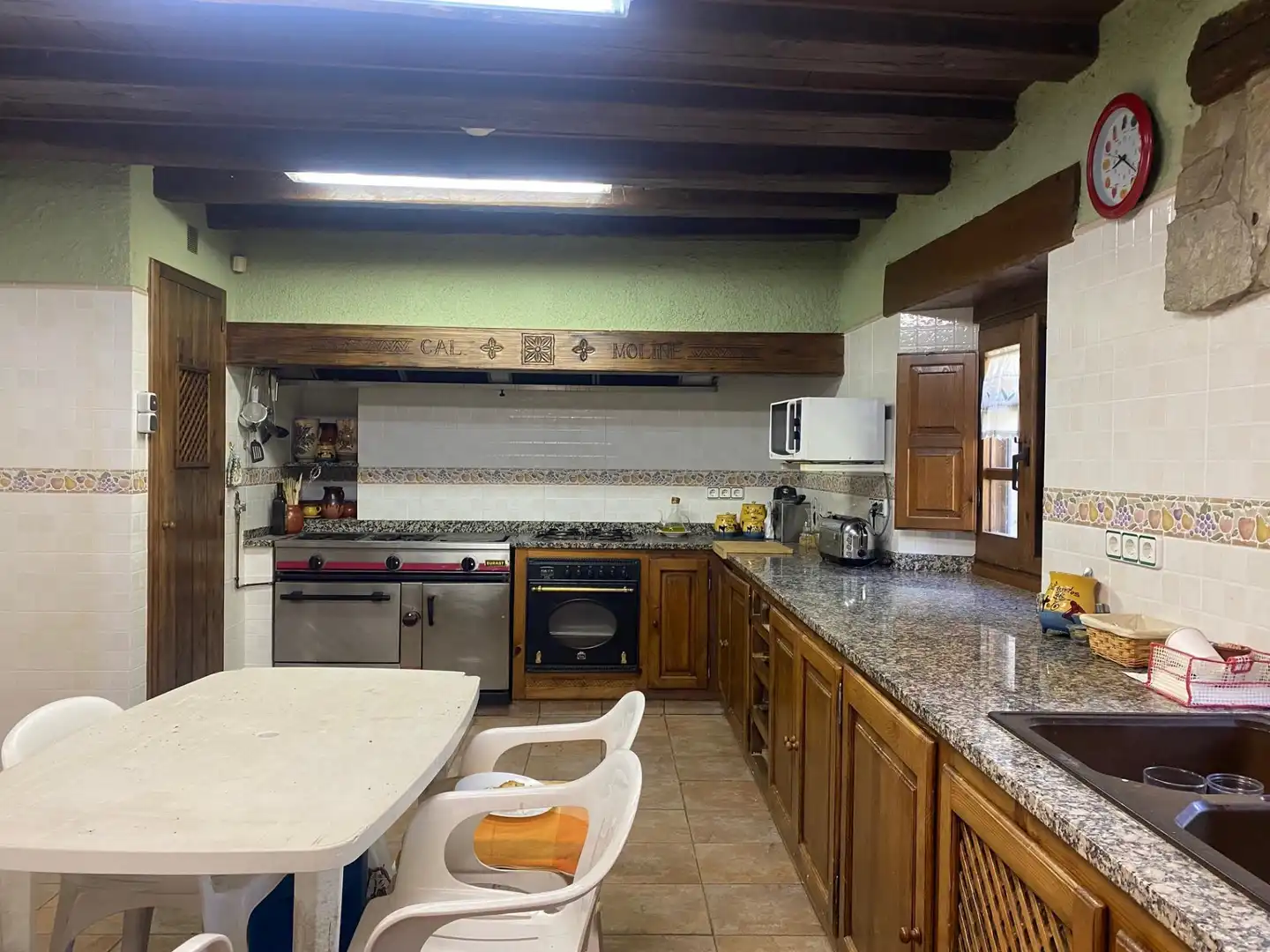 Cocina de Finca rústica en venta en La Quar con Calefacción y Jardín privado