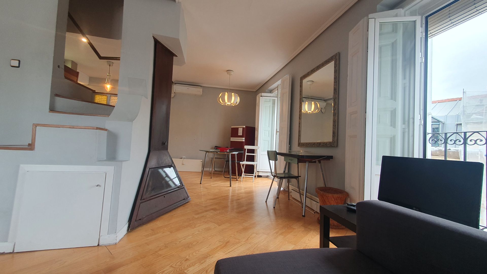 Living room of Attic for sale in  Madrid Capital  with Air Conditioner, Heating and Terrace