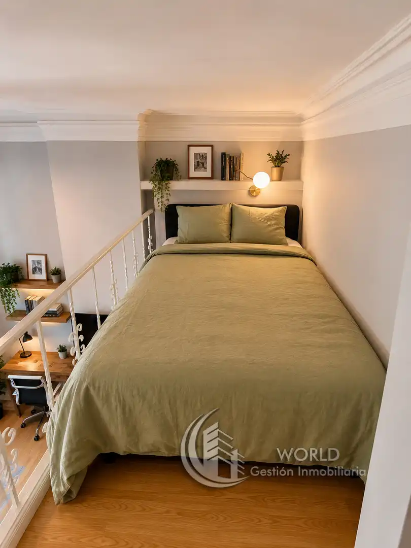 Bedroom of Flat for rent in Madrid  with Heating, Furnished and Washing machine