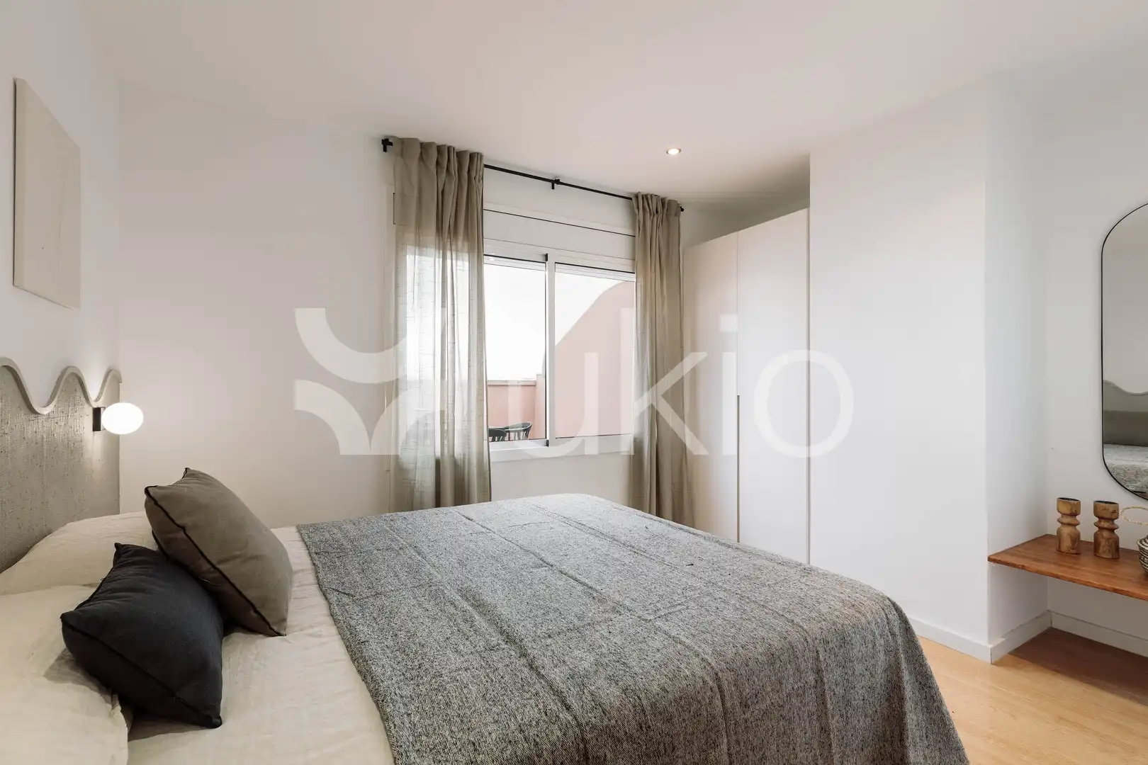 Habitación de Apartamento de alquiler en Barcelona con Aire acondicionado, Calefacción y Terraza