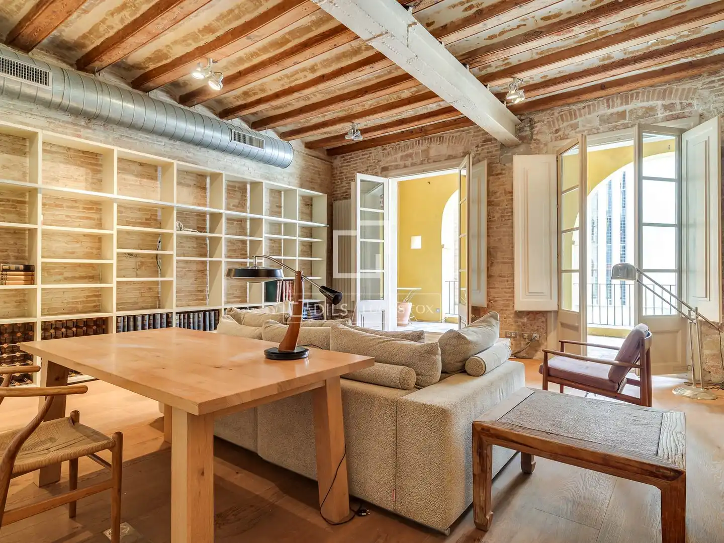 Sala de estar de Piso en venta en Barcelona con Aire acondicionado, Terraza y Amueblado