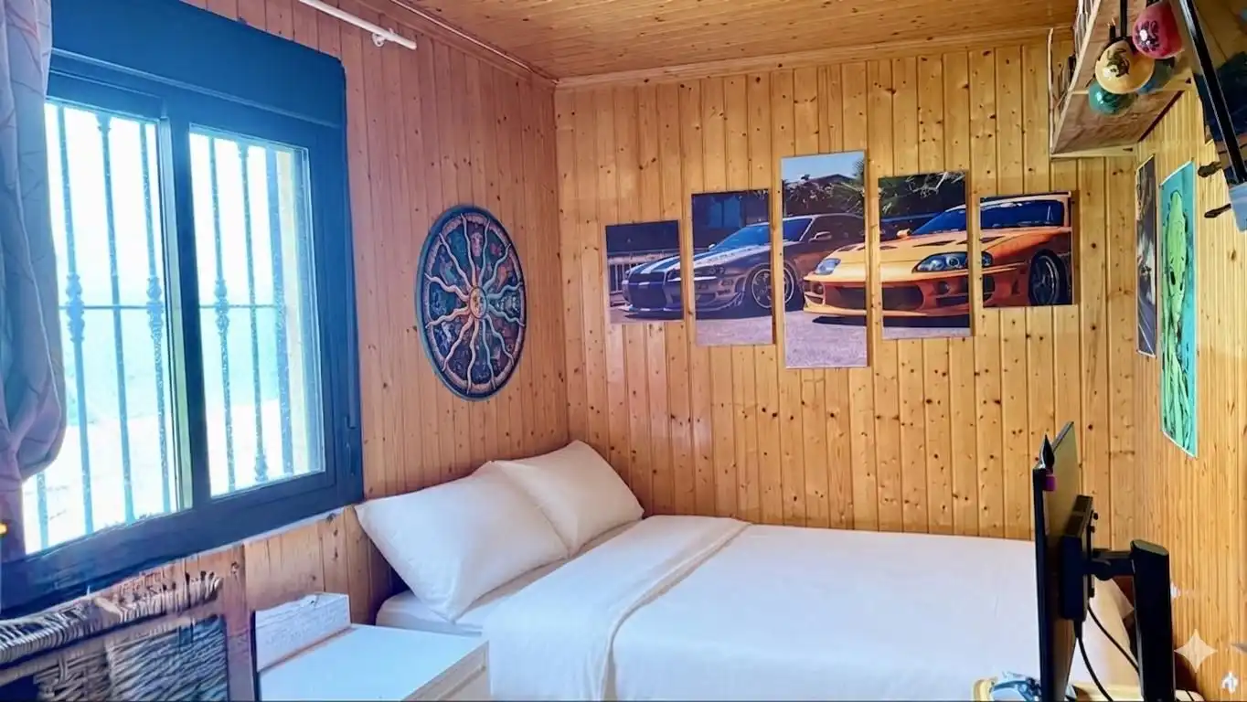 Schlafzimmer von Country house zum Verkauf in Vélez-Málaga mit Klimaanlage, Privatgarten und Terrasse
