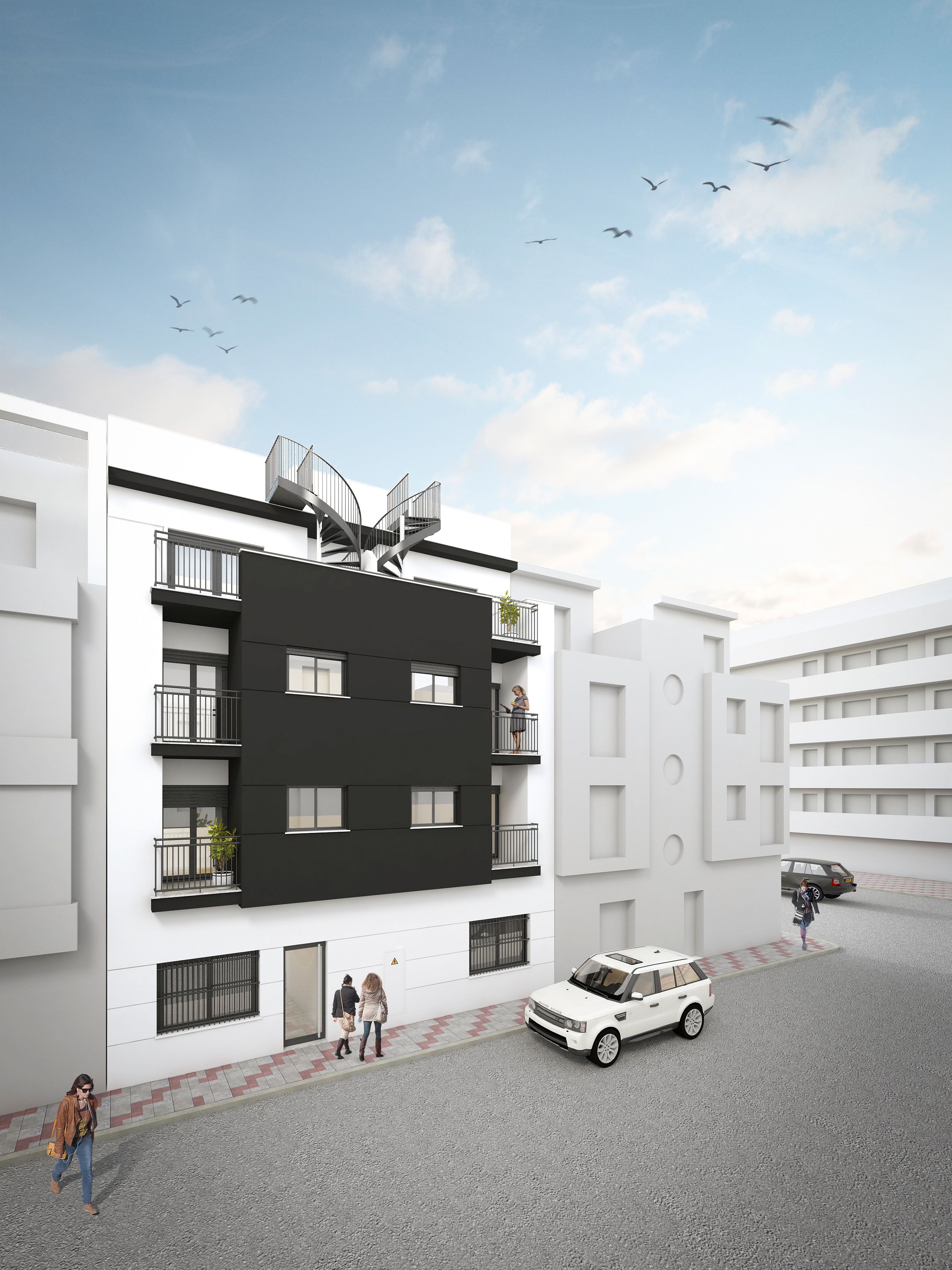Exterior view of Flat for sale in Mijas  with Air Conditioner