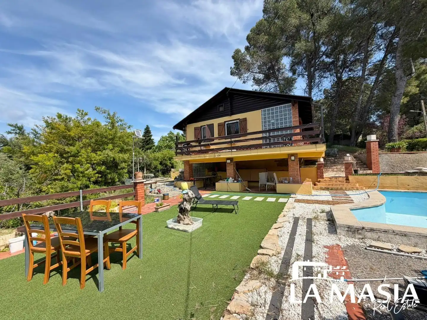 Vista exterior de Casa o chalet en venta en Piera con Jardín privado y Piscina