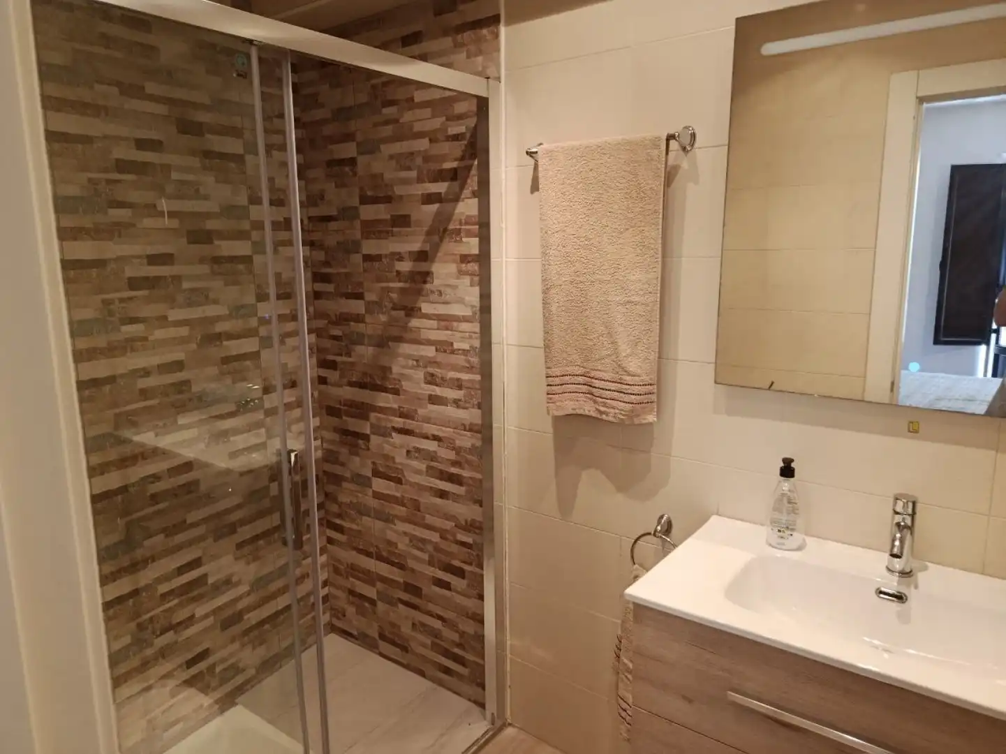 Baño de Piso de alquiler en Santander con Parquet y Balcón