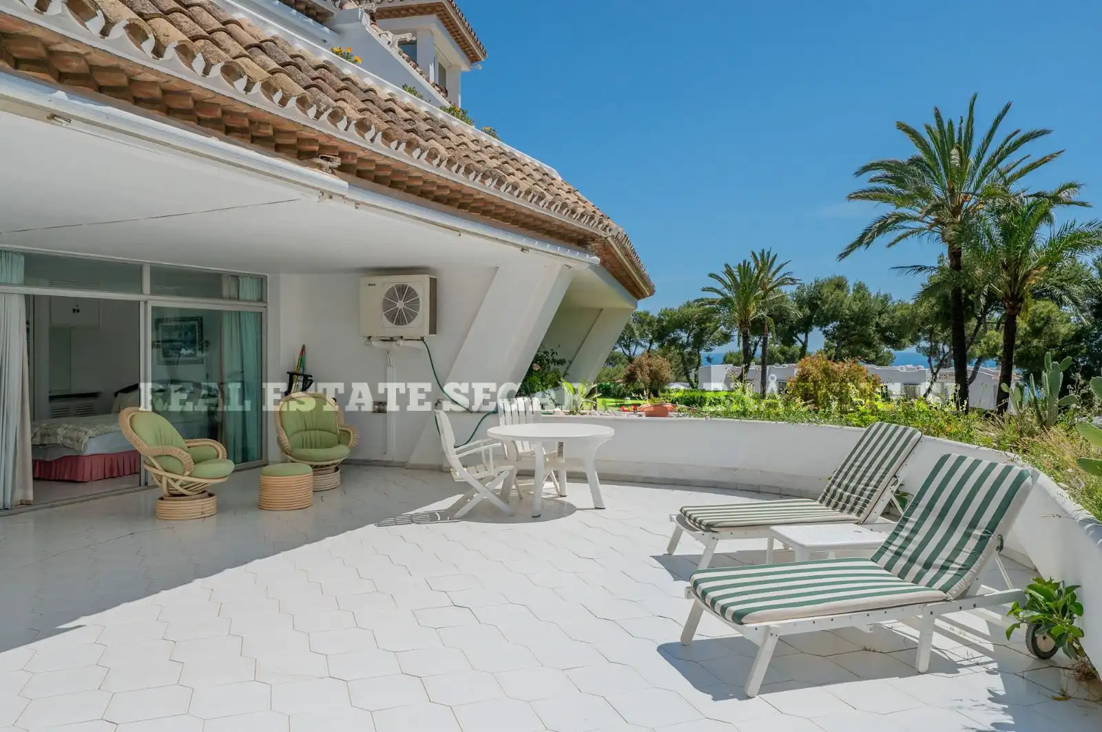 Terrassa de Apartament en venda en Mijas amb Aire condicionat, Terrassa i Moblat