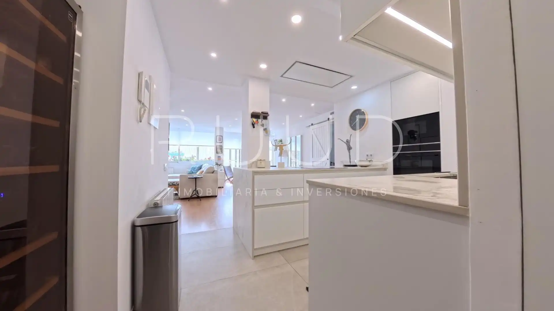 Cocina de Piso de alquiler en Barcelona con Aire acondicionado, Calefacción y Parquet