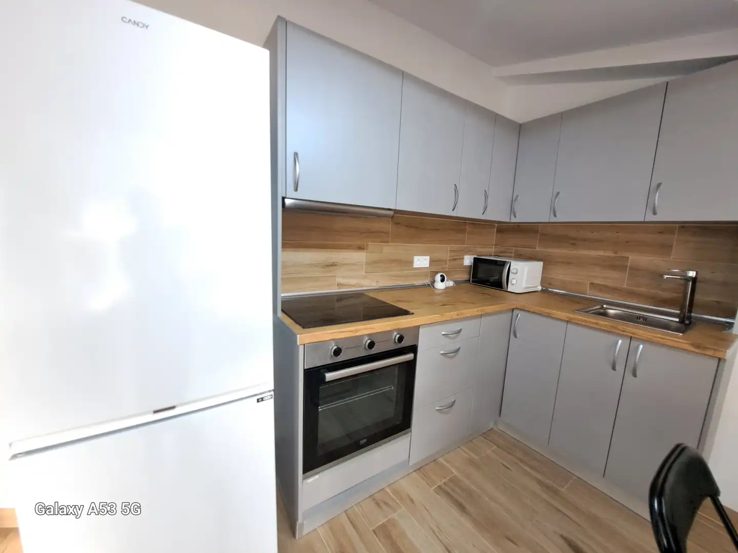 Cocina de Estudio de alquiler en Mijas con Aire acondicionado, Calefacción y Terraza