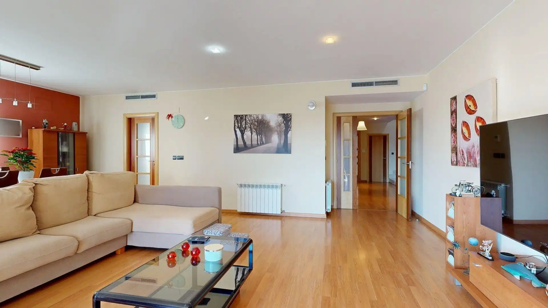 Wohnzimmer von Haus oder Chalet zum Verkauf in Nuez de Ebro mit Klimaanlage, Heizung und Privatgarten