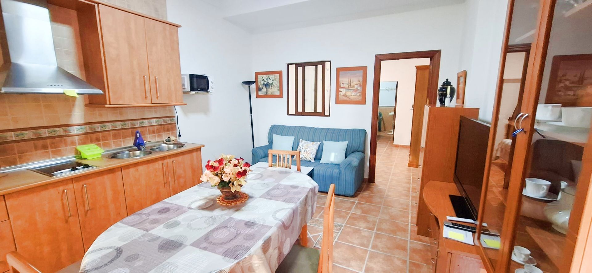 Living room of Apartments for rent in Málaga Capital  with Air Conditioner, Furnished and Washing machine
