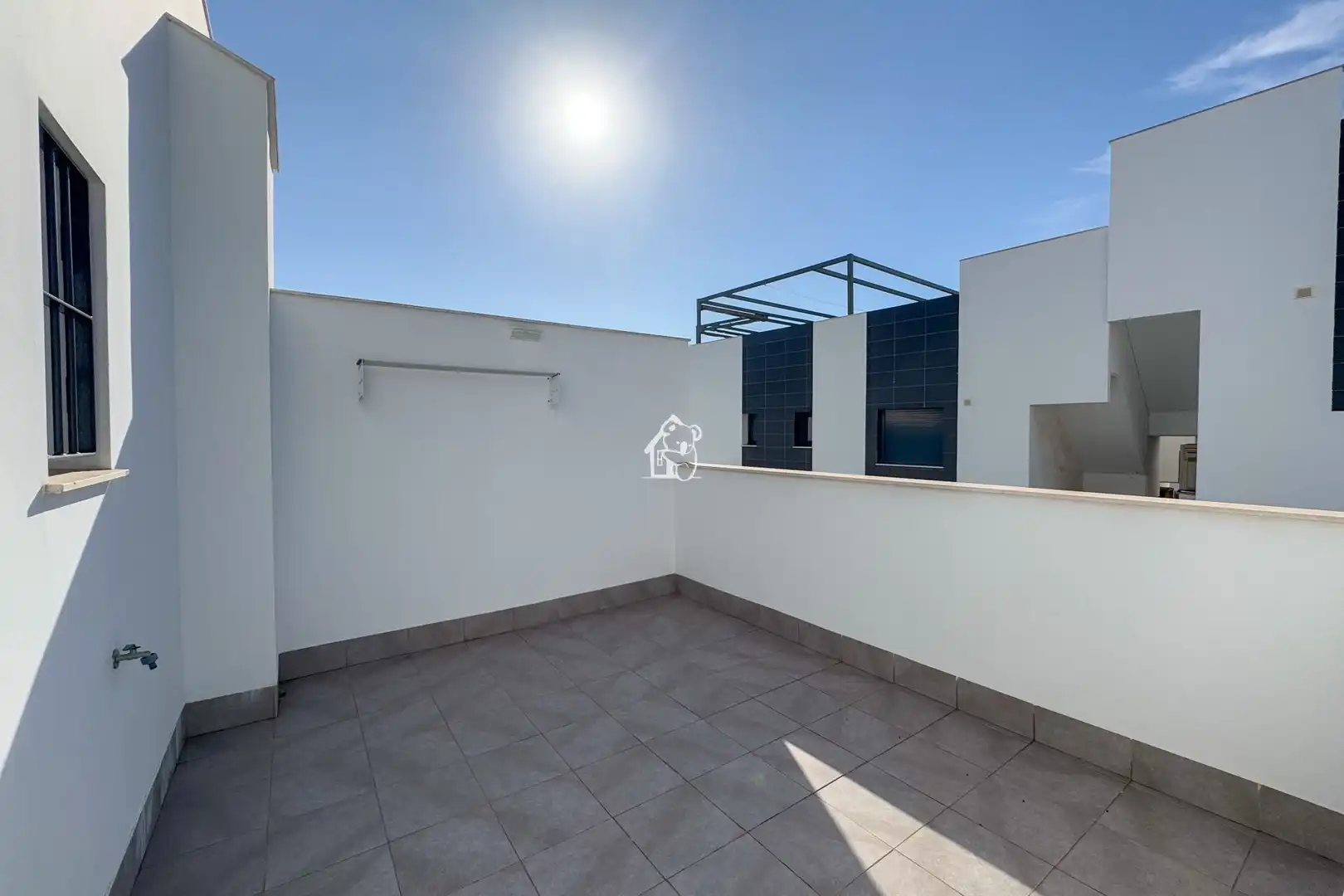Terraza de Casa adosada de alquiler en Pilar de la Horadada con Aire acondicionado, Jardín privado y Terraza