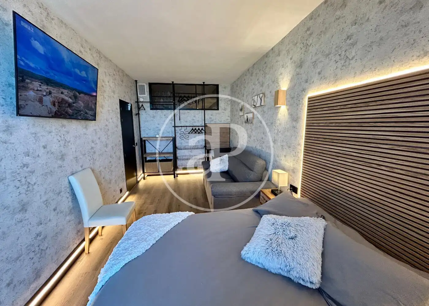 Schlafzimmer von Wohnung zur Miete in Calvià mit Klimaanlage, Heizung und Privatgarten
