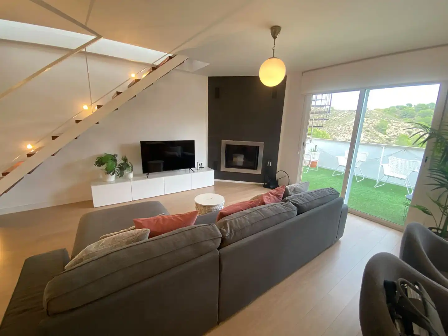 Wohnzimmer von Dachboden zum Verkauf in Molina de Segura mit Klimaanlage, Heizung und Terrasse