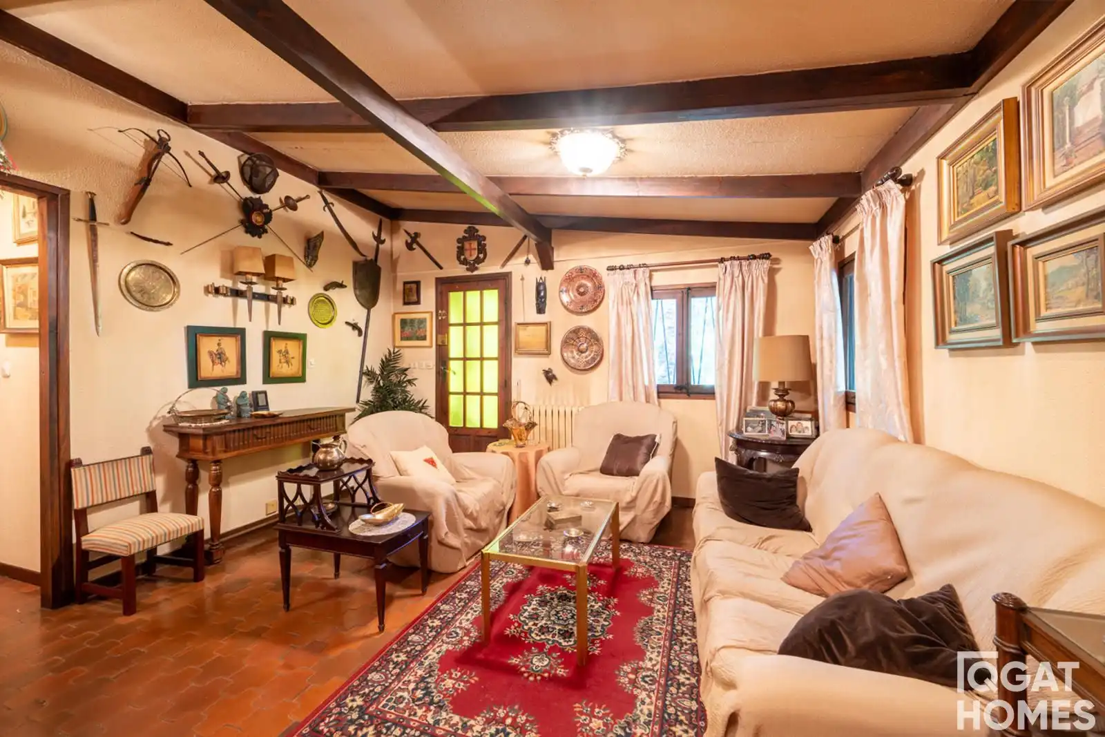 Sala de estar de Casa o chalet en venta en Sant Cugat del Vallès con Calefacción, Terraza y Trastero
