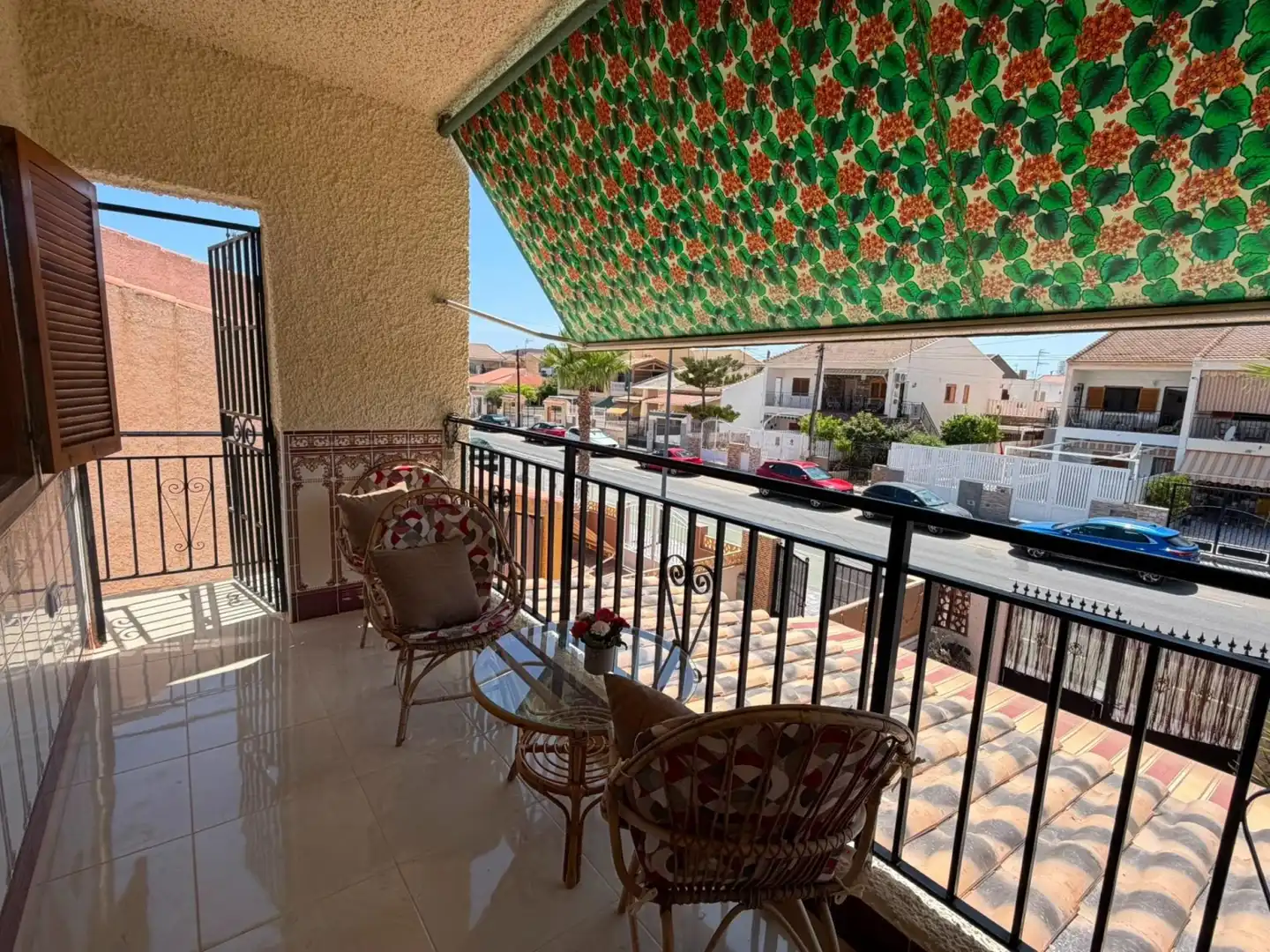 Terrasse von Wohnungen zur Miete in Mazarrón mit Klimaanlage, Abstellraum und Möbliert
