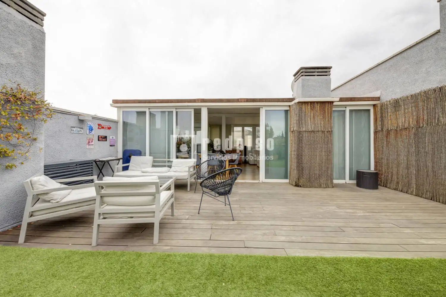 Terraza de Ático en venta en Pozuelo de Alarcón con Aire acondicionado, Calefacción y Jardín privado
