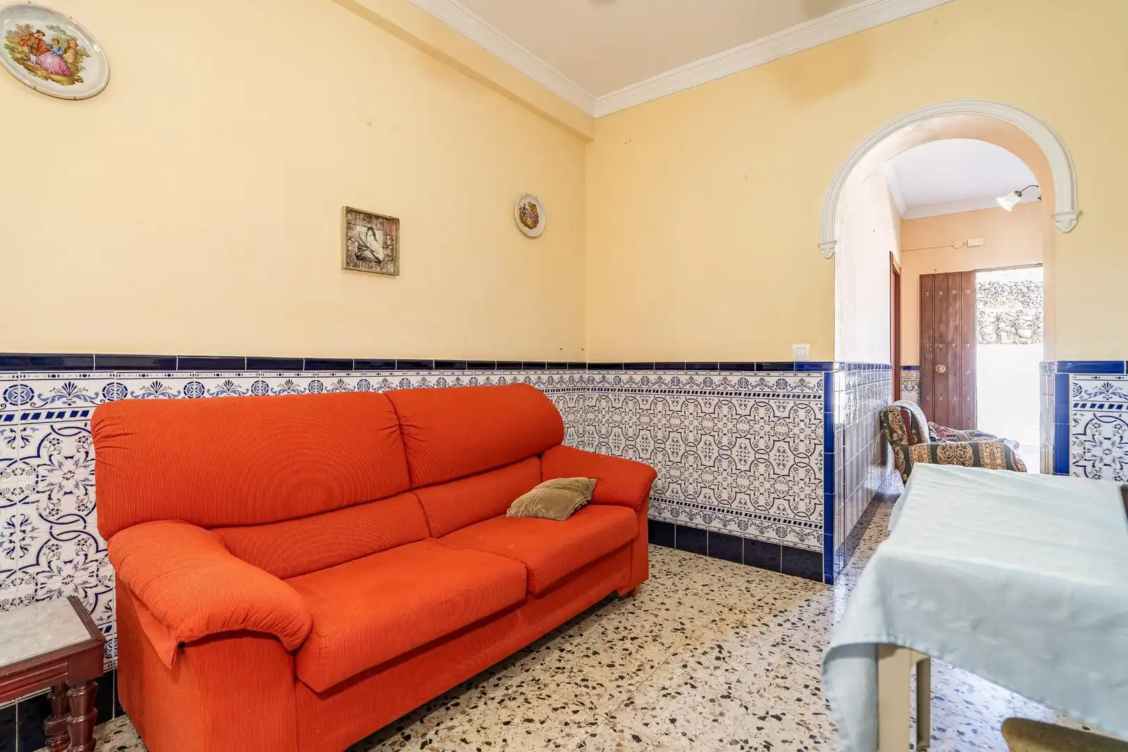 Sala d'estar de Casa o xalet en venda en Camas amb Moblat