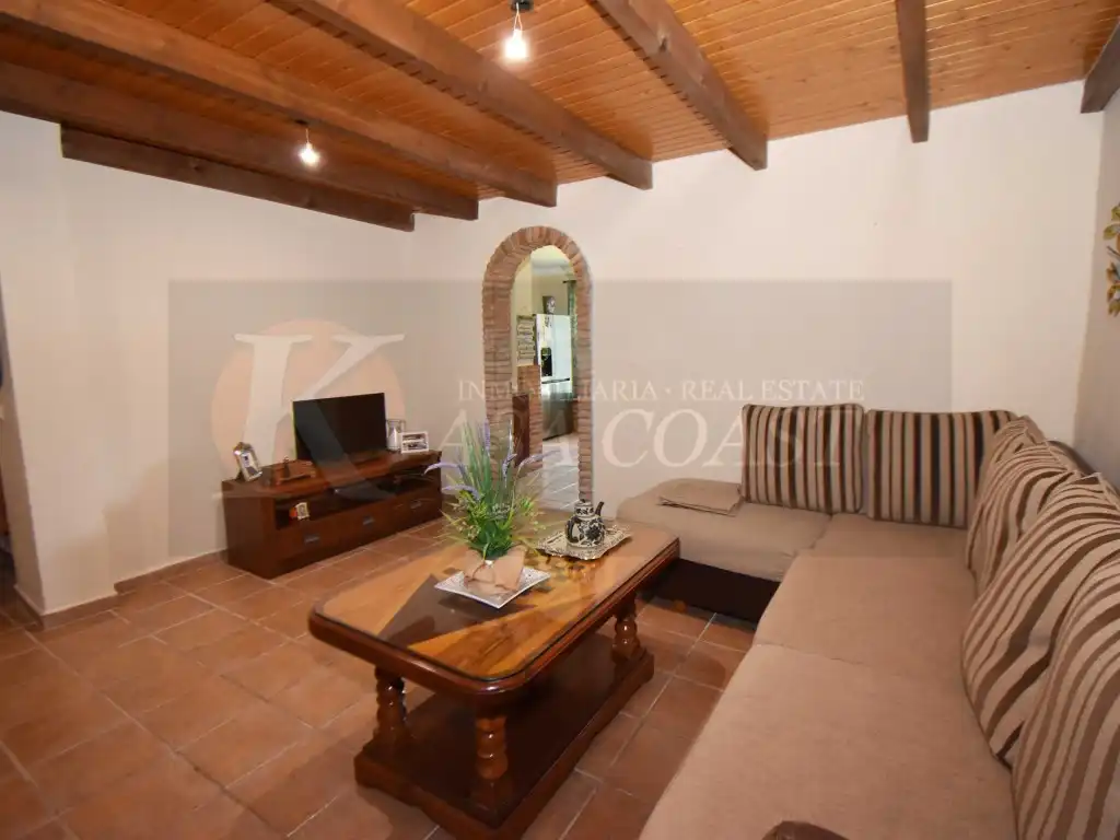 Sala d'estar de Casa o xalet en venda en Mijas amb Aire condicionat, Jardí privat i Terrassa