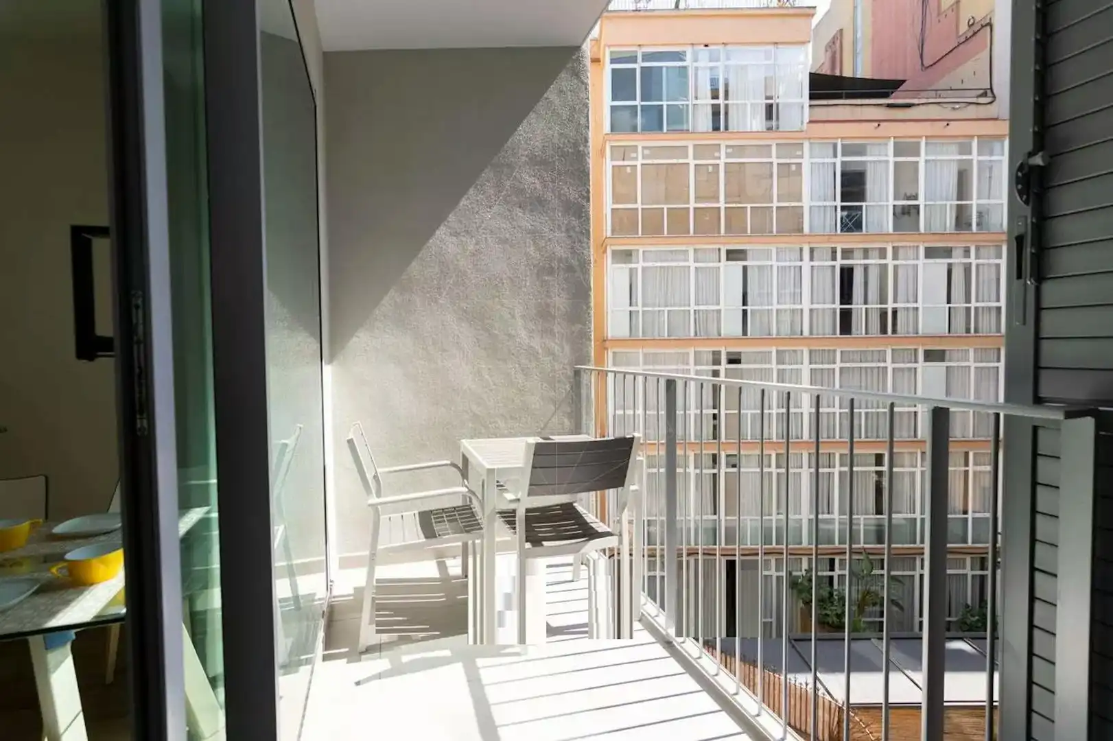 Balcony of Flat for rent in Barcelona  with Air Conditioner, Furnished and Washing machine