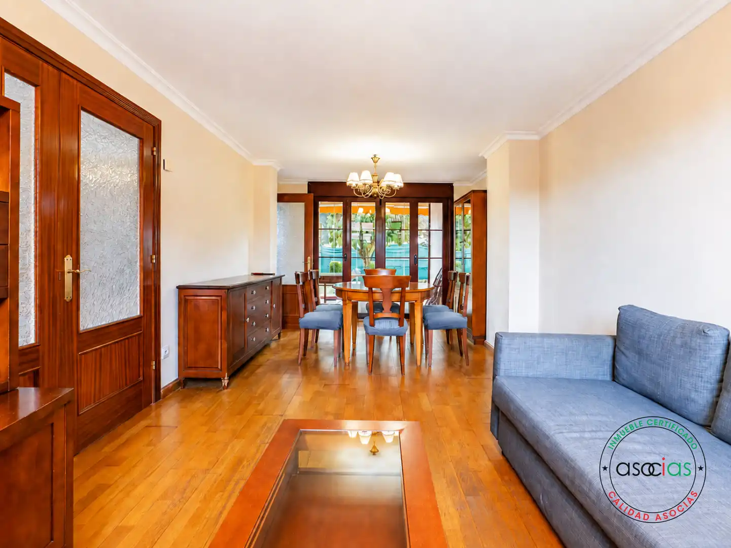 Dining room of Detached homes for sale in Gijón   with Heating, Private garden and Parquet flooring