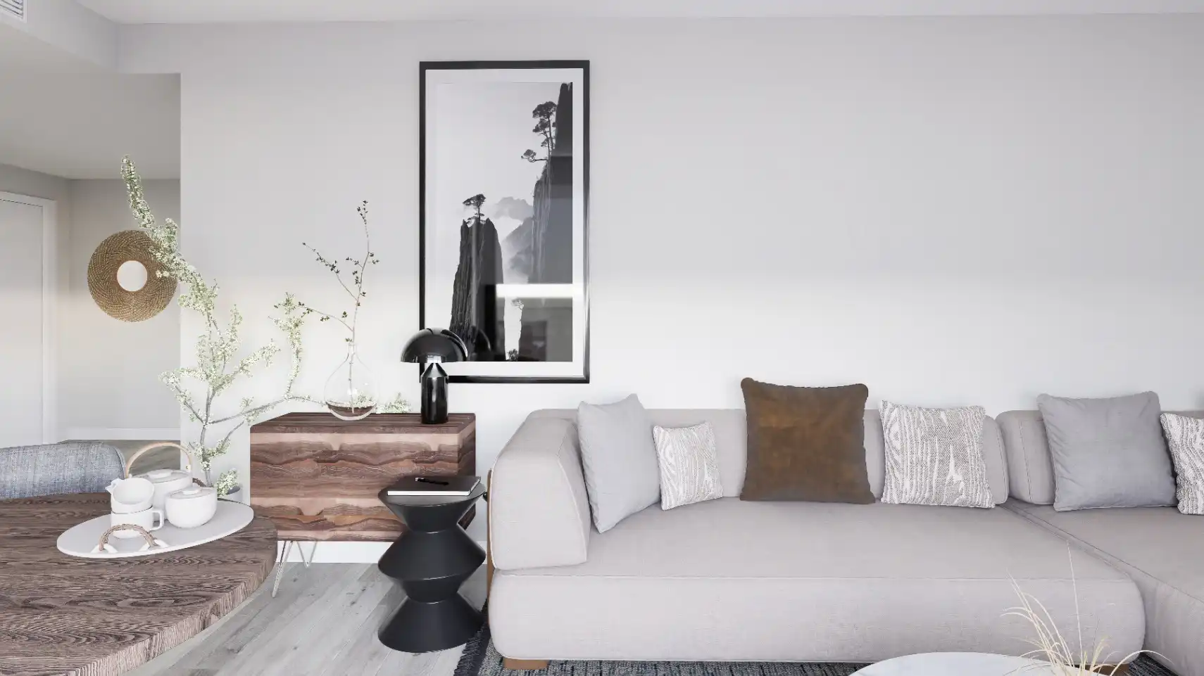 Sala de estar de Apartamento en venta en Jávea / Xàbia con Aire acondicionado, Calefacción y Jardín privado