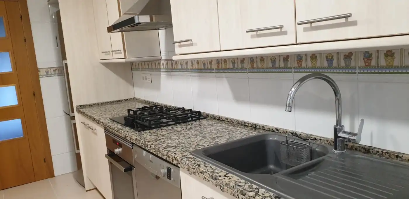 Kitchen of Flat for rent in Alicante / Alacant  with Air Conditioner, Terrace and Furnished