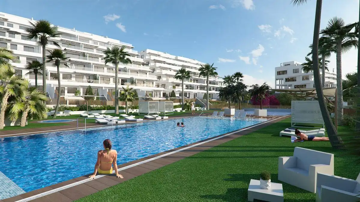 Piscina de Pis en venda en Finestrat amb Aire condicionat, Terrassa i Piscina comunitària