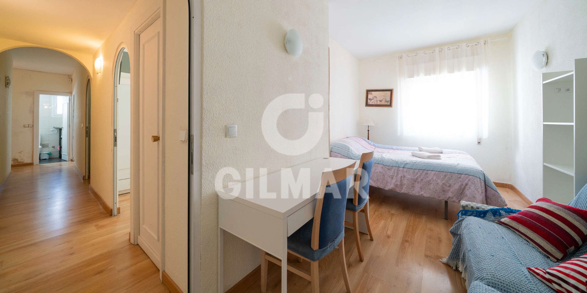 Bedroom of Flat for sale in  Madrid Capital  with Air Conditioner and Furnished