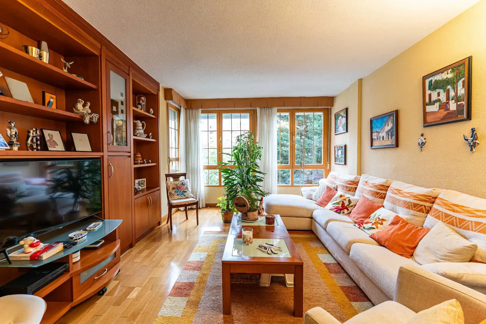 Wohnzimmer von Wohnung zum Verkauf in Fuenlabrada mit Klimaanlage, Heizung und Terrasse