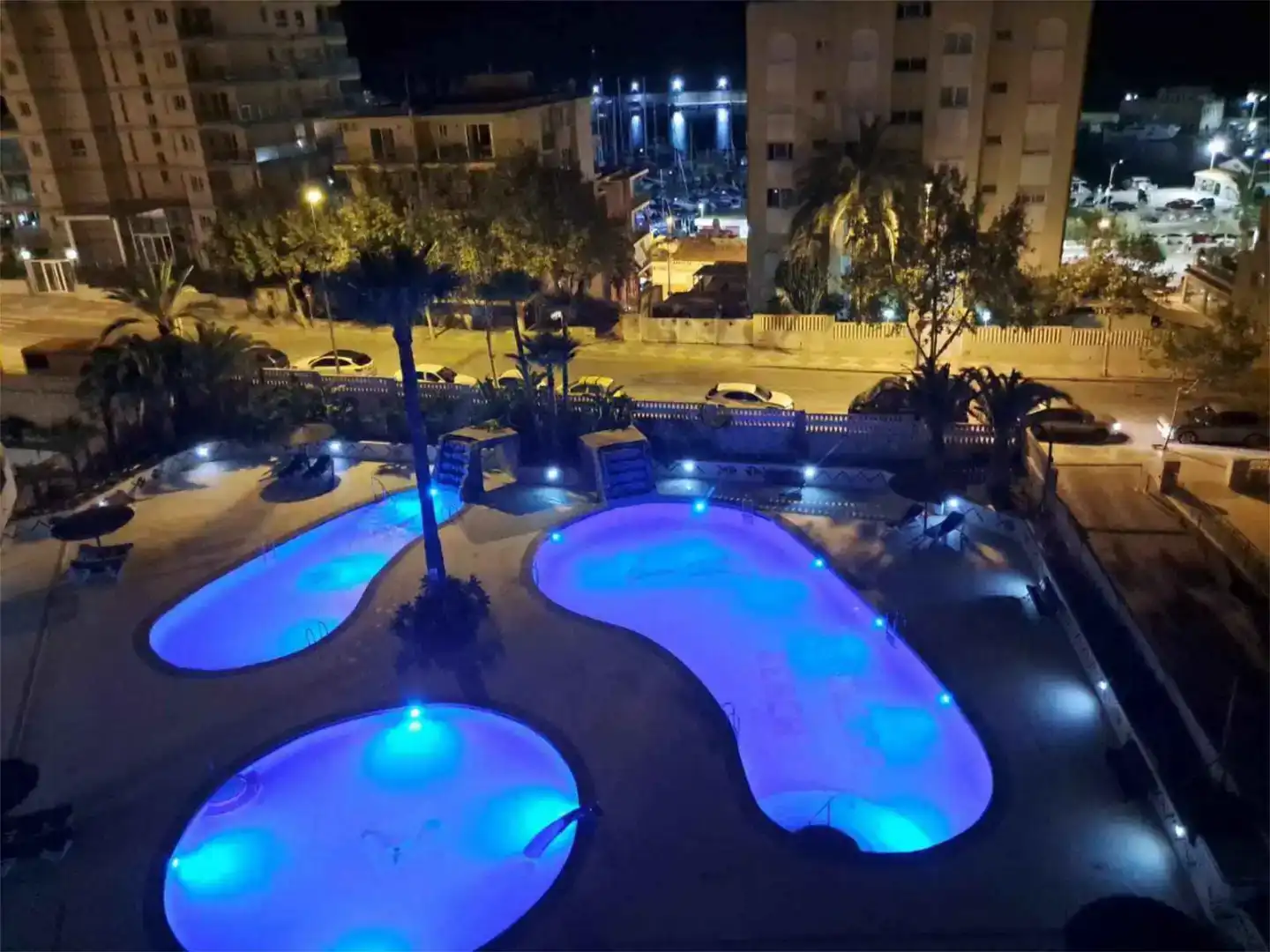 Schwimmbecken von Wohnung zur Miete in Calpe / Calp mit Klimaanlage, Schwimmbad und Möbliert