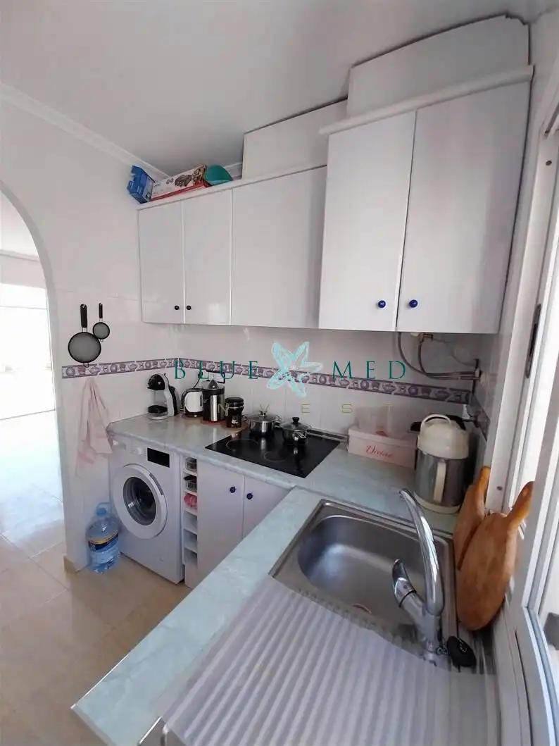 Cuina de Casa o xalet en venda en Mazarrón amb Aire condicionat, Terrassa i Piscina
