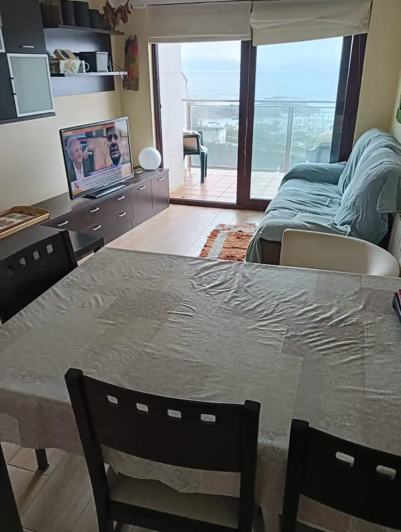 Sala de estar de Piso de alquiler en Porto do Son con Se aceptan mascotas