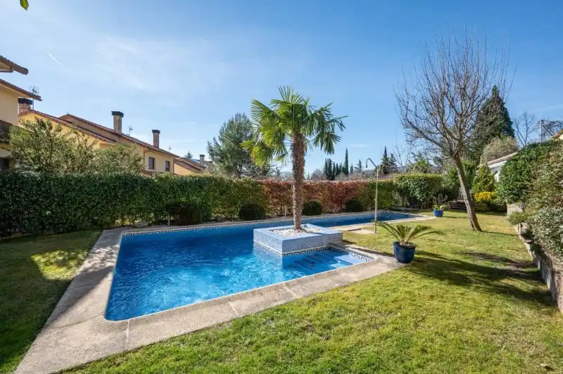 Swimming pool of Houses for sale in Valdemanco  with Heating, Terrace and Storage room