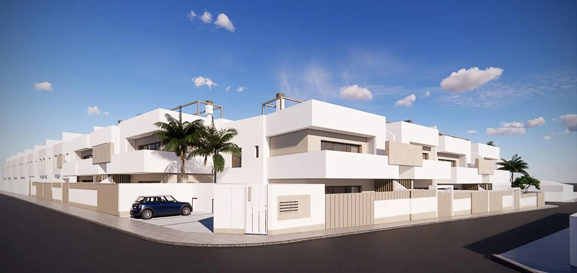 Vista exterior de Casa o xalet en venda en Pilar de la Horadada amb Jardí privat, Terrassa i Piscina