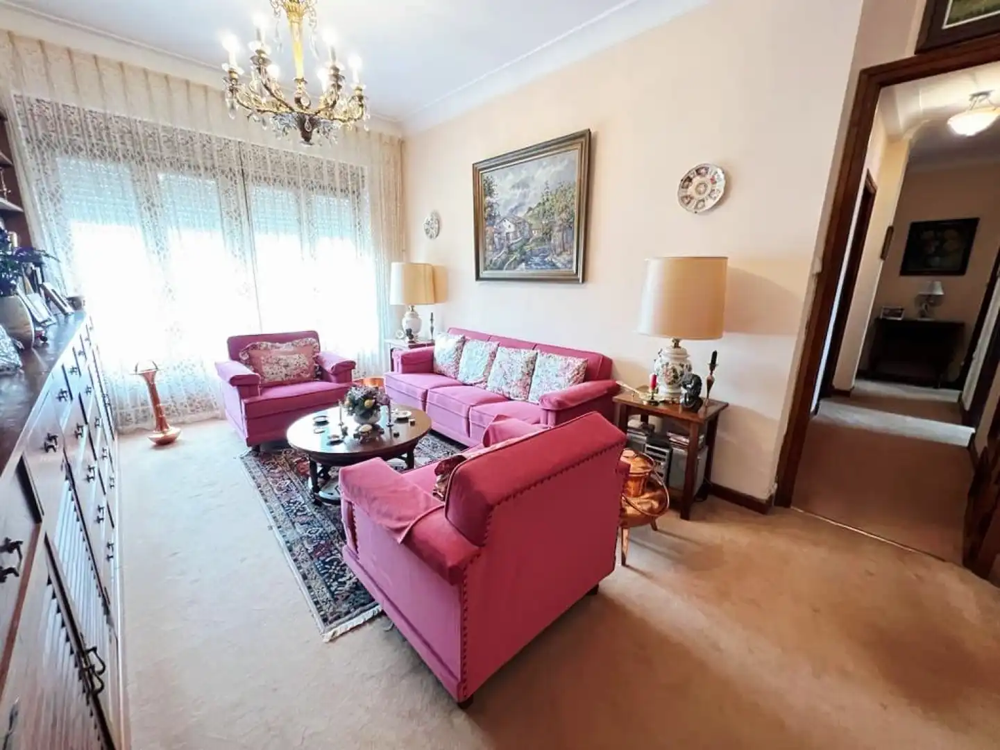 Sala de estar de Piso en venta en Avilés con Calefacción, Parquet y Trastero