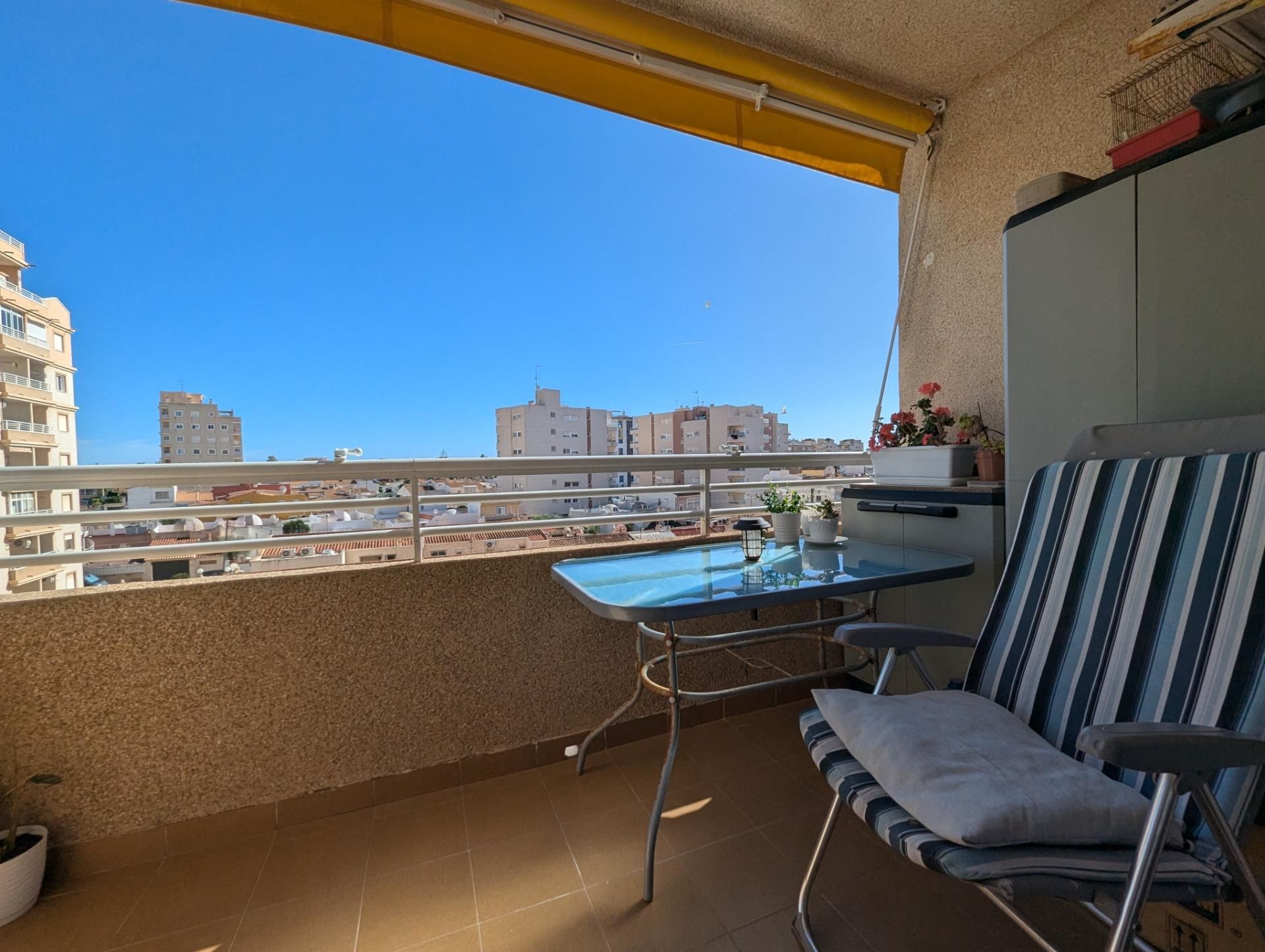 Balcony of Apartment for sale in Torrevieja  with Air Conditioner, Private garden and Terrace