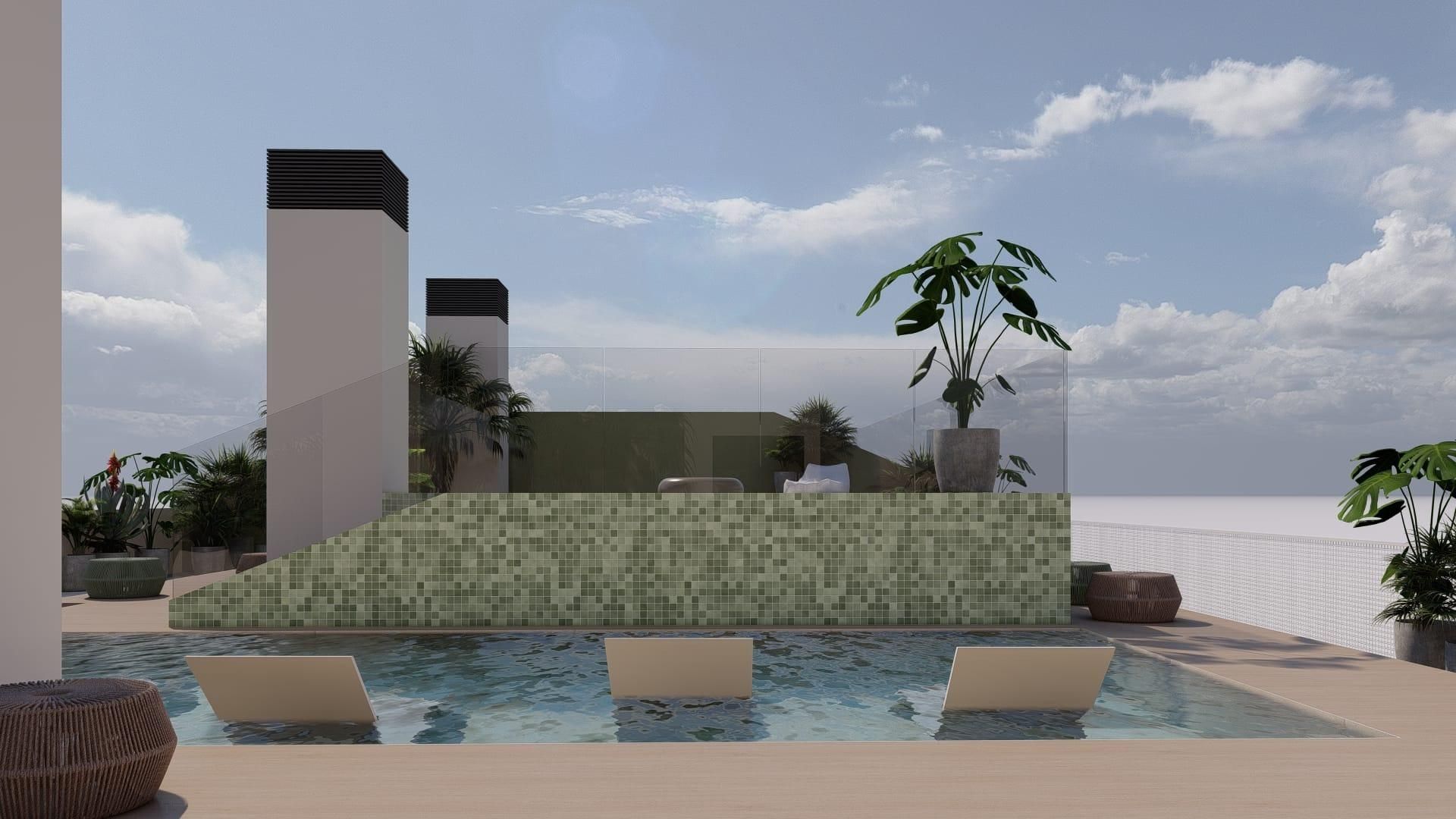 Piscina de Pis en venda en  Murcia Capital
