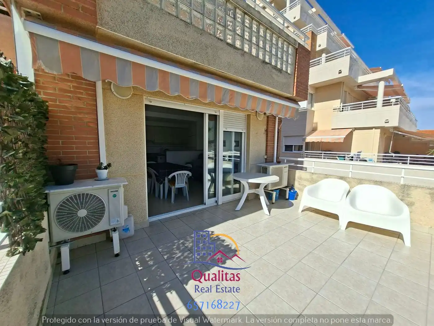 Terraza de Apartamento de alquiler en Oliva con Aire acondicionado, Calefacción y Terraza