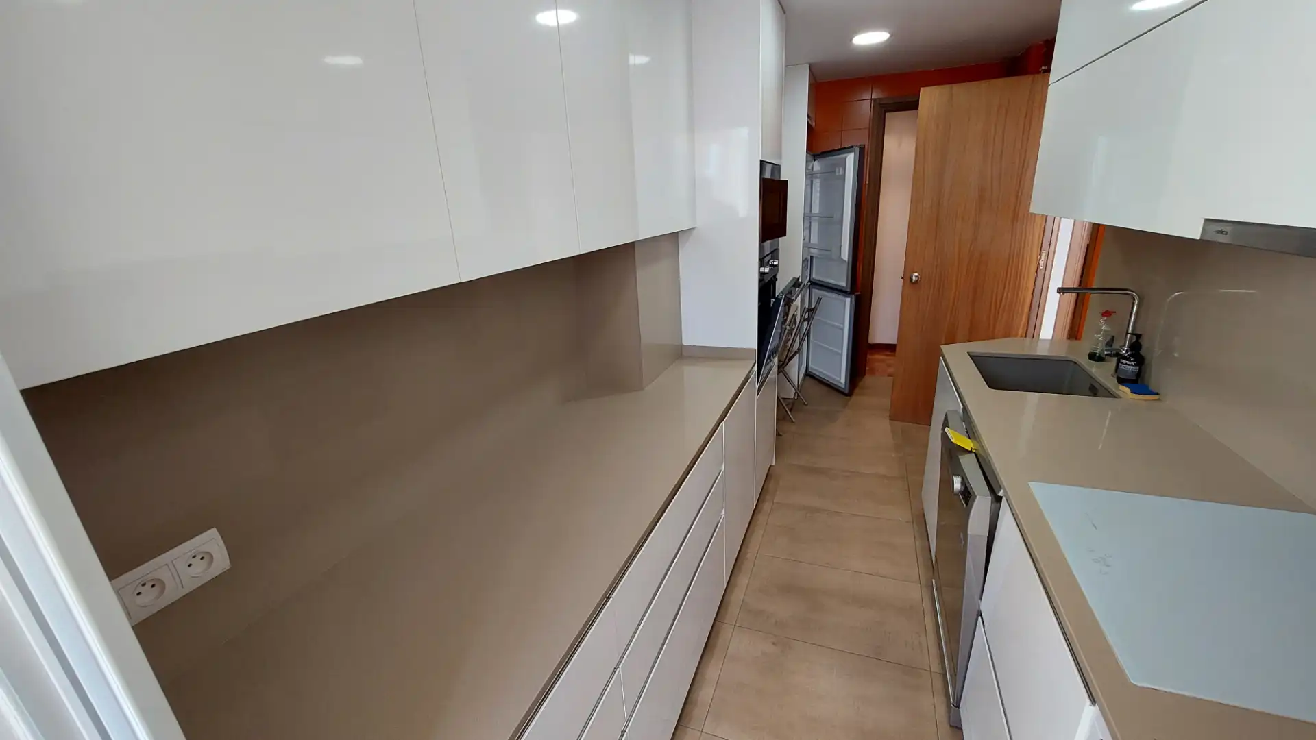 Küche von Wohnung zum Verkauf in Vilafranca del Penedès mit Klimaanlage, Heizung und Parkett
