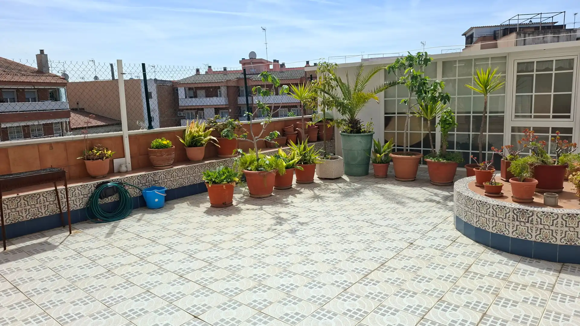 Terrace of Flat for sale in Cornellà de Llobregat  with Air Conditioner, Terrace and Furnished
