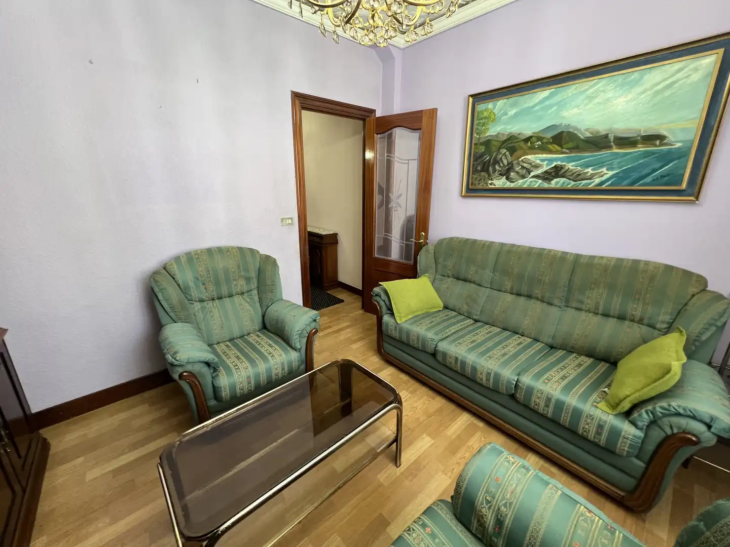 Sala de estar de Piso en venta en Bilbao  con Calefacción y Terraza