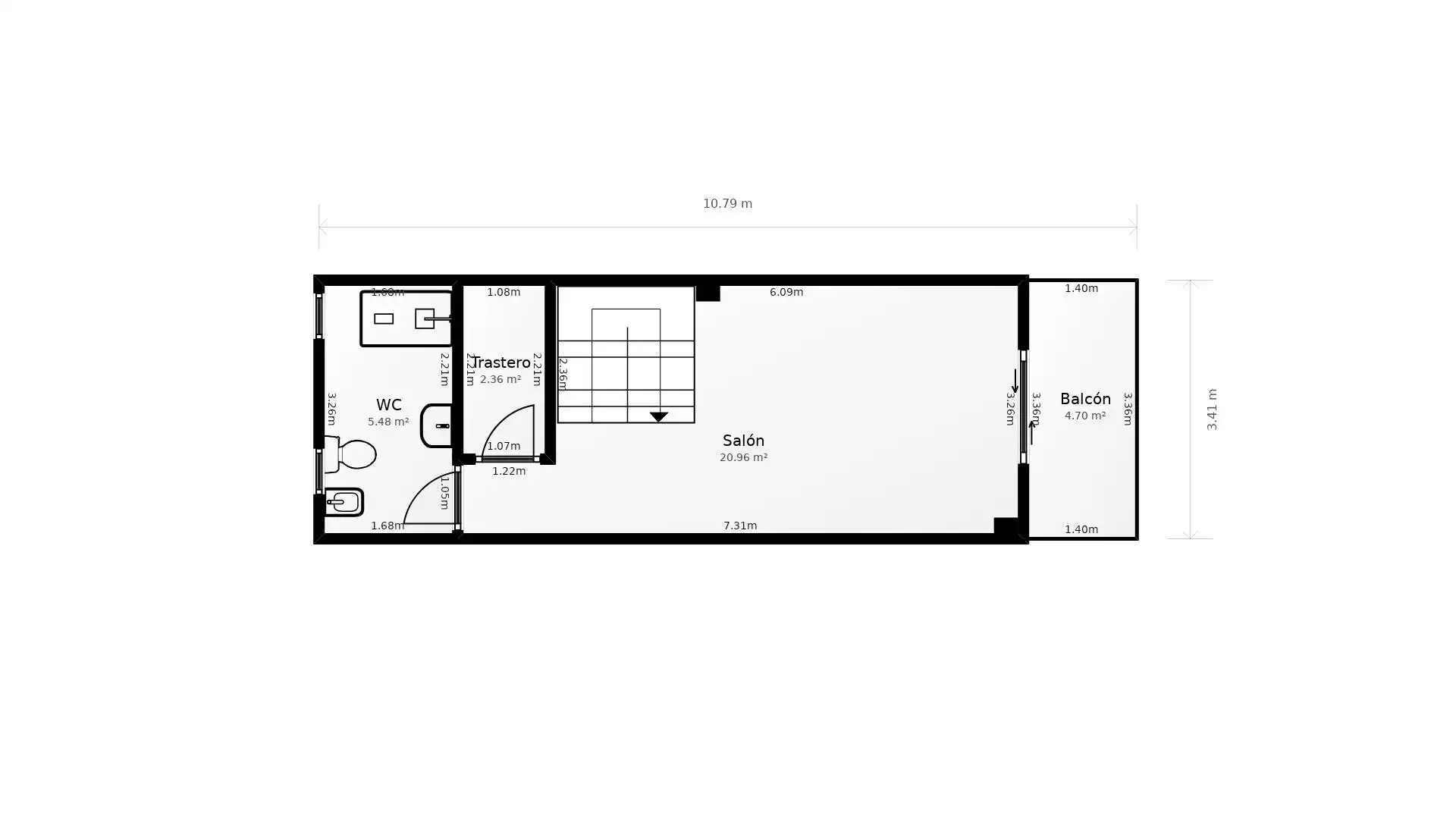 Einfamilien-Reihenhaus zum Verkauf in Dénia mit Klimaanlage, Privatgarten und Terrasse