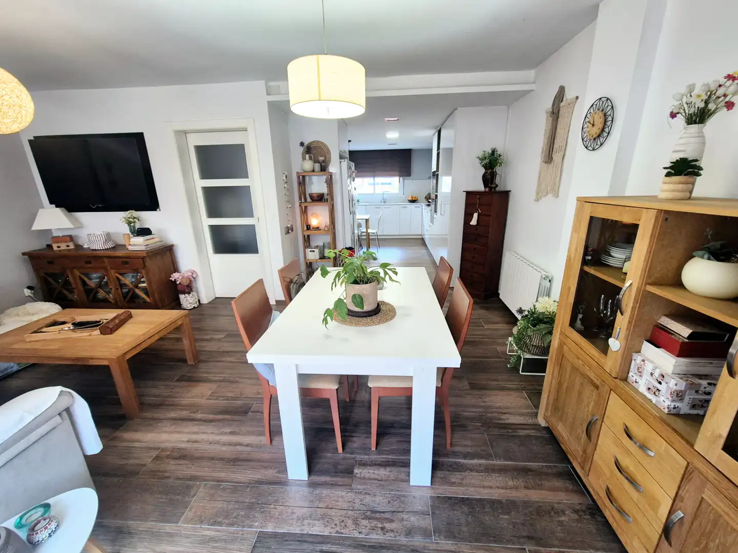Comedor de Casa adosada en venta en Malgrat de Mar con Aire acondicionado, Calefacción y Jardín privado