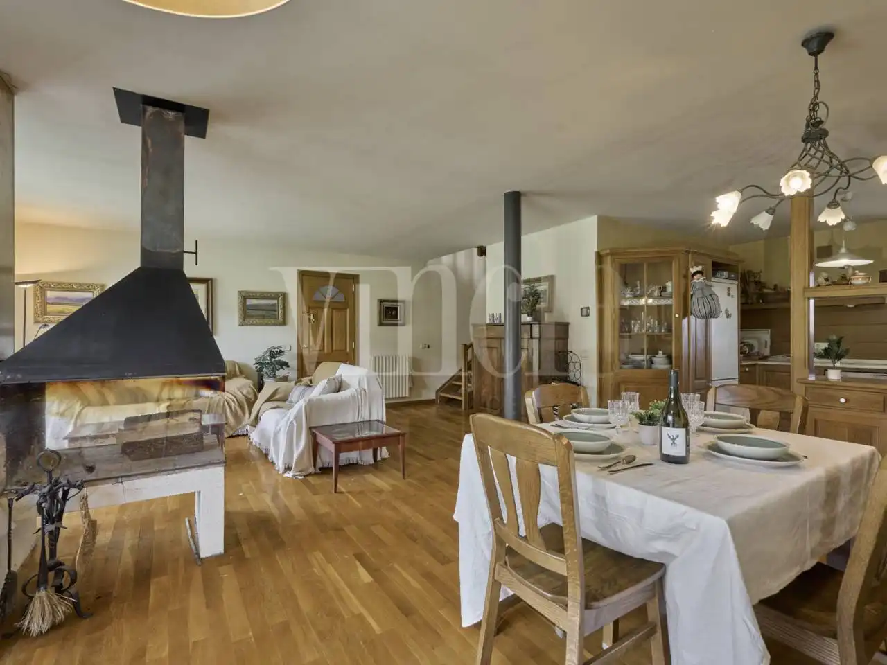 Dining room of Detached homes for sale in Puigcerdà  with Heating, Parquet flooring and Terrace