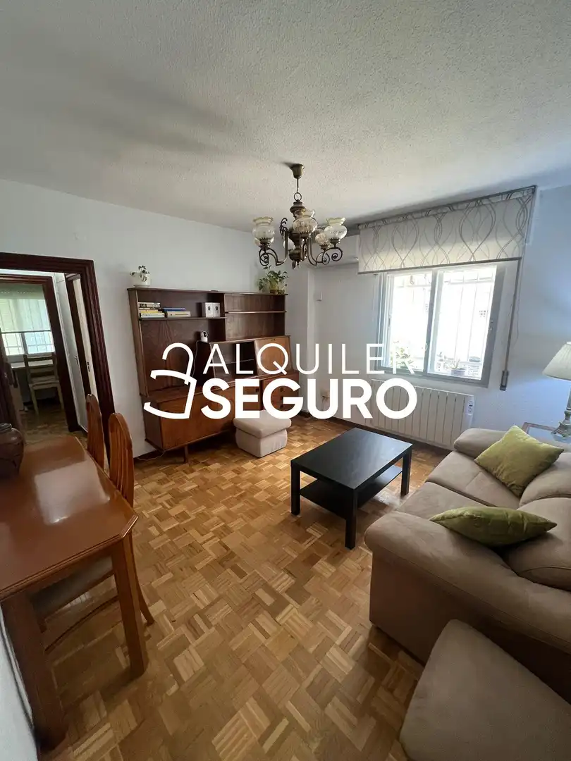 Sala d'estar de Pis de lloguer en Madrid amb Aire condicionat, Calefacció i Moblat