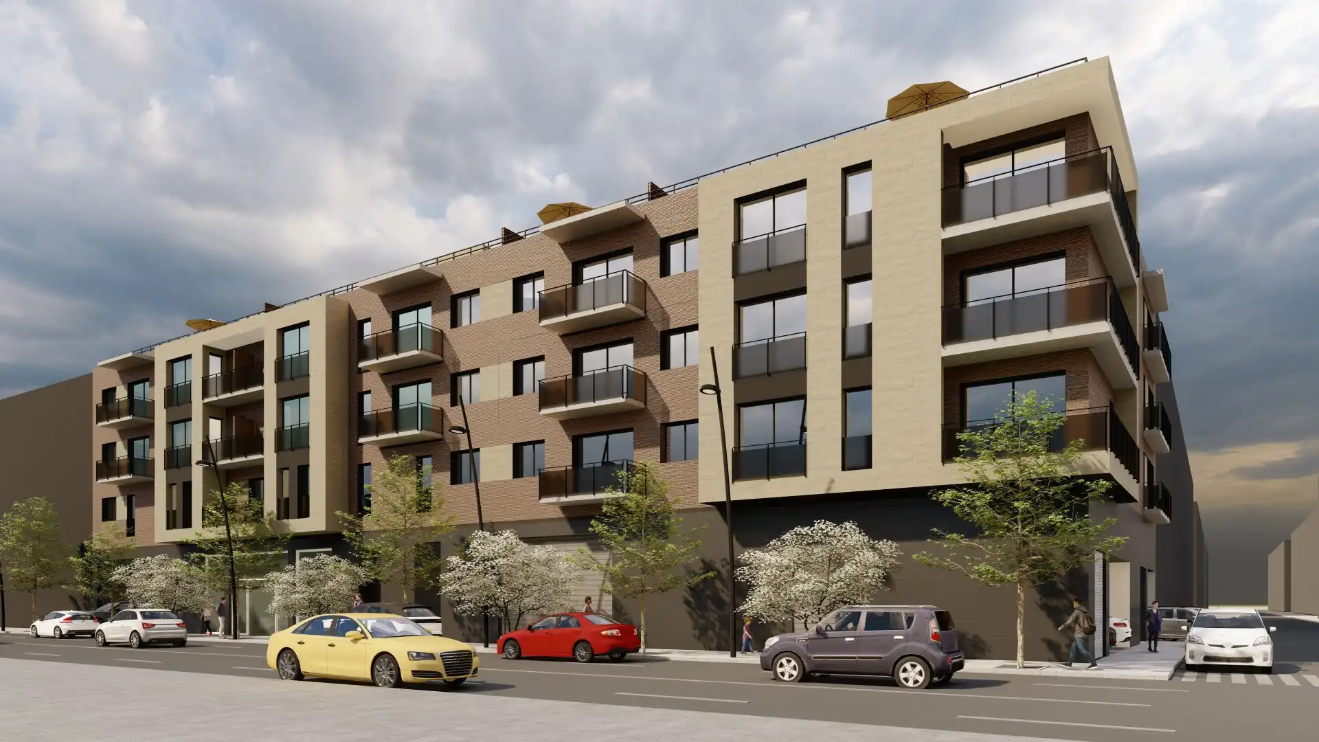 Vista exterior de Piso en venta en Granollers con Aire acondicionado y Terraza